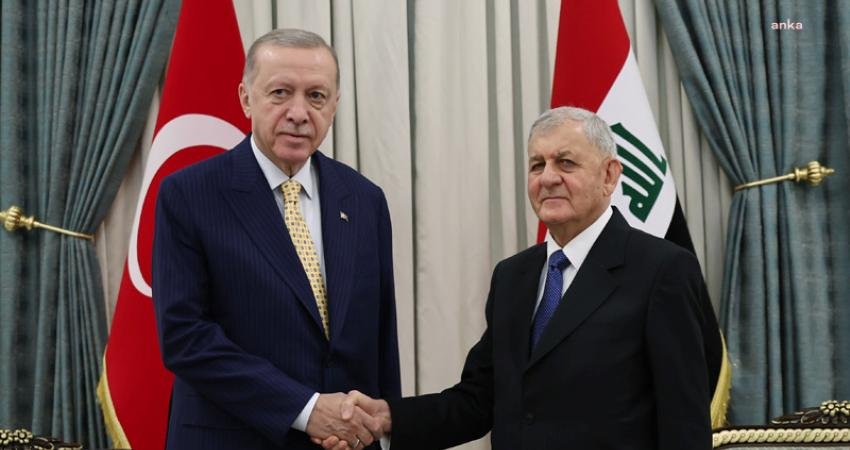 Cumhurbaşkanı Recep Tayyip Erdoğan, resmi ziyarette bulunduğu Bağdat’ta Irak Cumhurbaşkanı