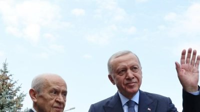 Cumhurbaşkanı Recep Tayyip Erdoğan, MHP Genel Başkanı Devlet Bahçeli'yi konutunda
