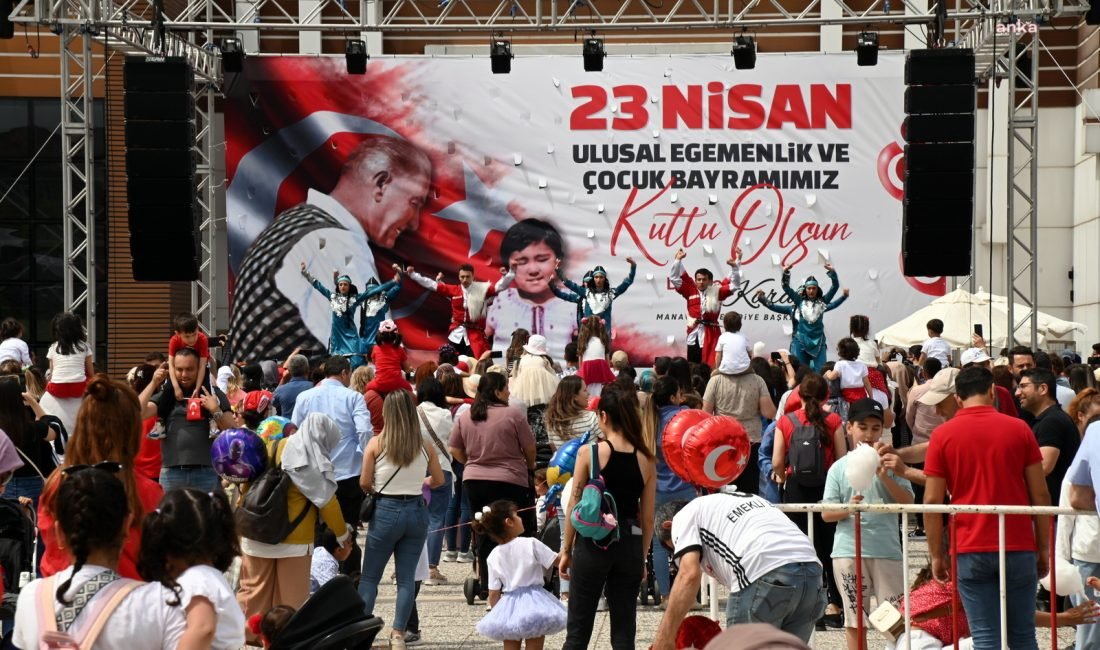 Manavgat’ta Uluslararası Halk Dansları Eşliğinde Renkli 23 Nisan Kutlaması Manavgat Belediyesi tarafından hazırlanan 23 Nisan Ulusal Egemenlik ve Çocuk