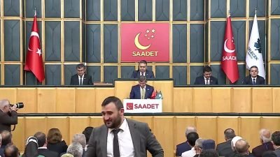 Gelecek Partisi Genel Başkanı Ahmet Davutoğlu Saadet-Gelecek Partisi ortak grup