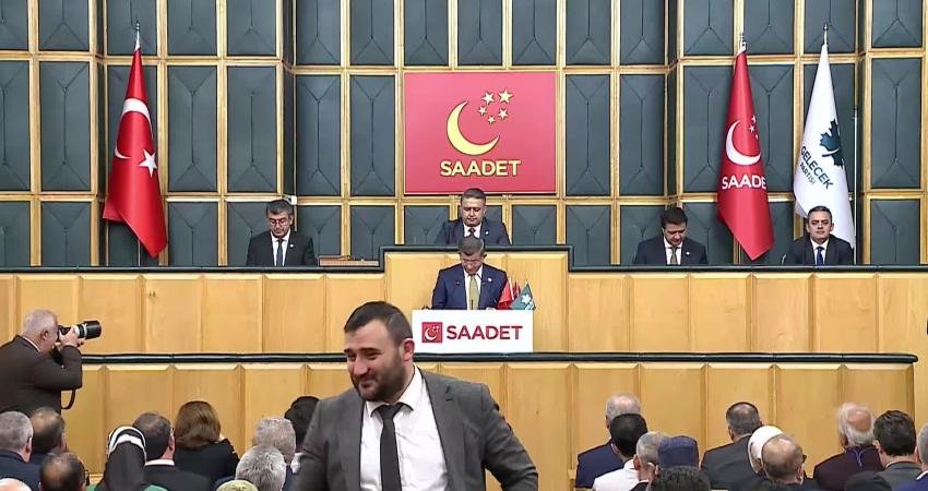 Gelecek Partisi Genel Başkanı Ahmet Davutoğlu Saadet-Gelecek Partisi ortak grup