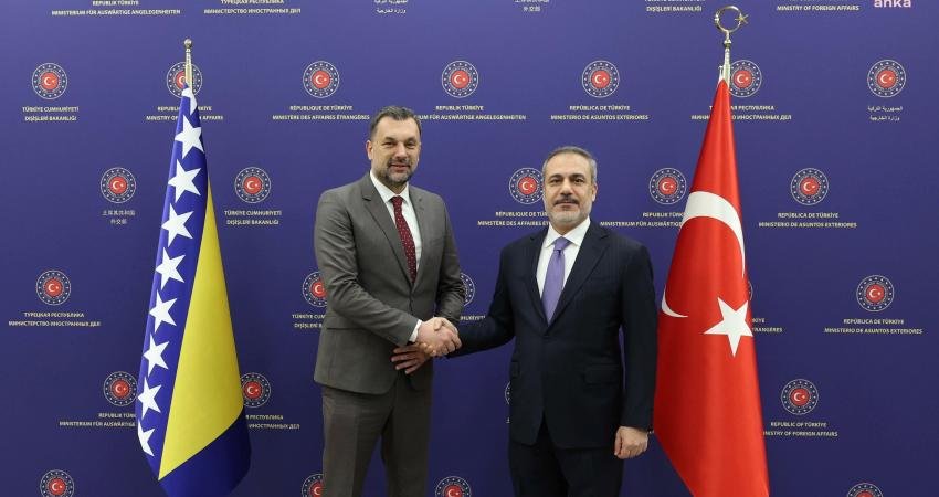 Dışişleri Bakanı Hakan Fidan, Bosna-Hersek Dışişleri Bakanı Elmedin Konakoviç ile