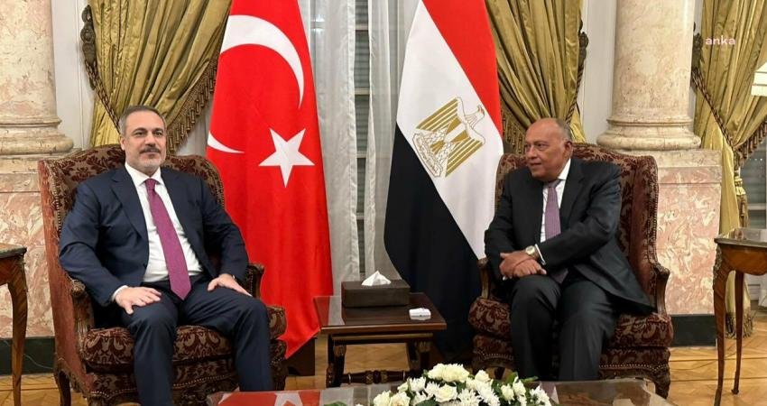 Dışişleri Bakanı Hakan Fidan, Mısır Dışişleri Bakanı Semih Şükri ile
