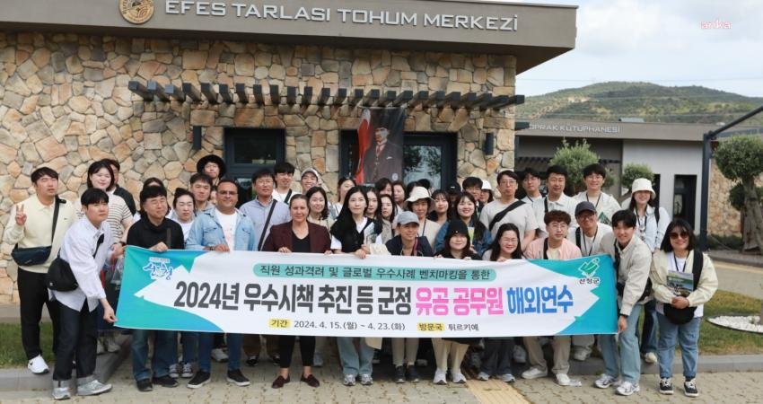 Güney Kore’nin Sancheong-Gun kentinin belediye çalışanları, Efes Tarlası Yaşam Köyü’nü