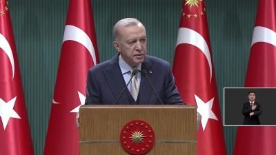 Cumhurbaşkanı Recep Tayyip Erdoğan, Kabine Toplantısı’nın ardından; “İsrail’in saldırgan tutumuna