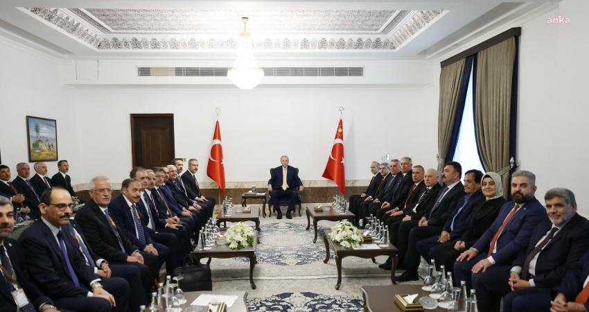 Cumhurbaşkanı Recep Tayyip Erdoğan, Bağdat’ta Irak Türkmen toplumu temsilcilerini kabul
