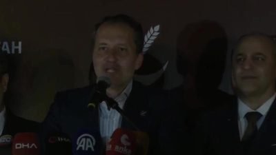 Yeniden Refah Partisi Genel Başkanı Fatih Erbakan, se&ccedil;im sonu&ccedil;larına ilişkin