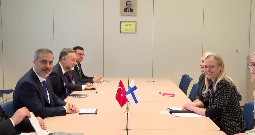 Hakan Fidan, Finlandiya Dışişleri Bakanı Valtonen ile Görüştü Dışişleri Bakanı Hakan Fidan, NATO Dışişleri Bakanları toplantısına katılmak üzere