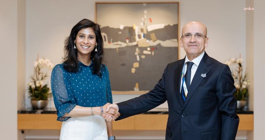 Hazine ve Maliye Bakanı Mehmet Şimşek, IMF Başkan Yardımcısı Gita