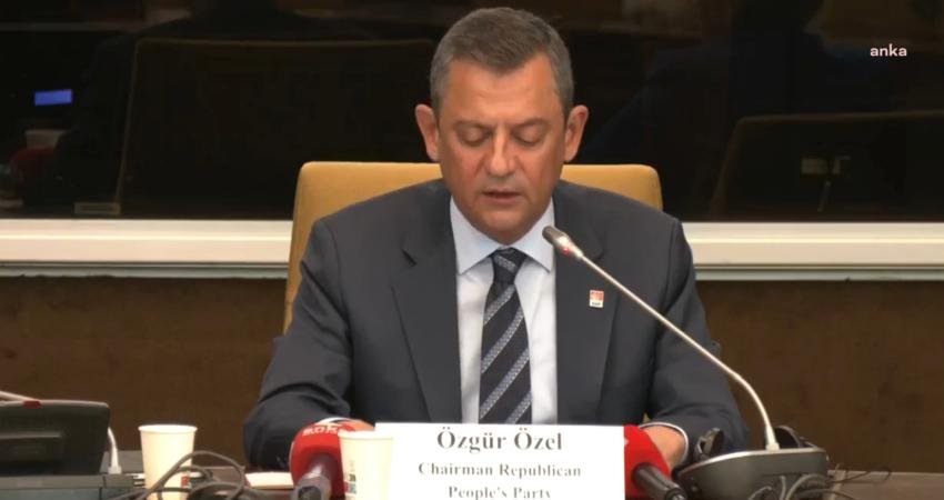 CHP Genel Başkanı Özgür Özel, Strazburg’da Avrupa Konseyi Parlamenterler Meclisi