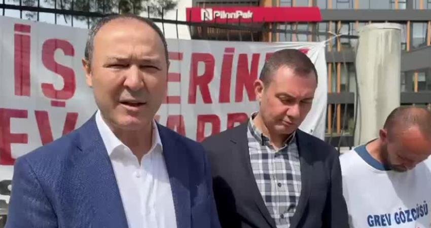 Basın-İş’te örgütlü işçilerin iki haftadır grev yaptığı PilenPak işverenin banka