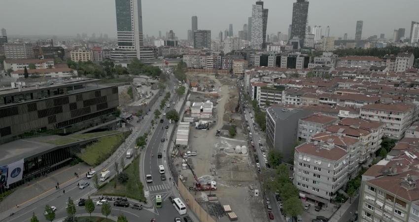 Şişli Belediyesi ekipleri, 24 bin metrekarelik rezerv yapı alanında yapımı