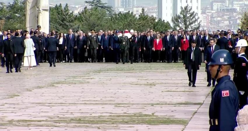 (ANKARA)- TBMM Başkanı Numan Kurtulmuş ve devlet erkanı, TBMM’nin a&ccedil;ılışının