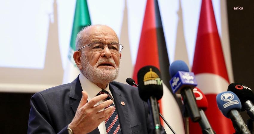 Saadet Partisi Genel Başkanı Temel Karamollaoğlu, Gazze’de tüm insanlığın gözü