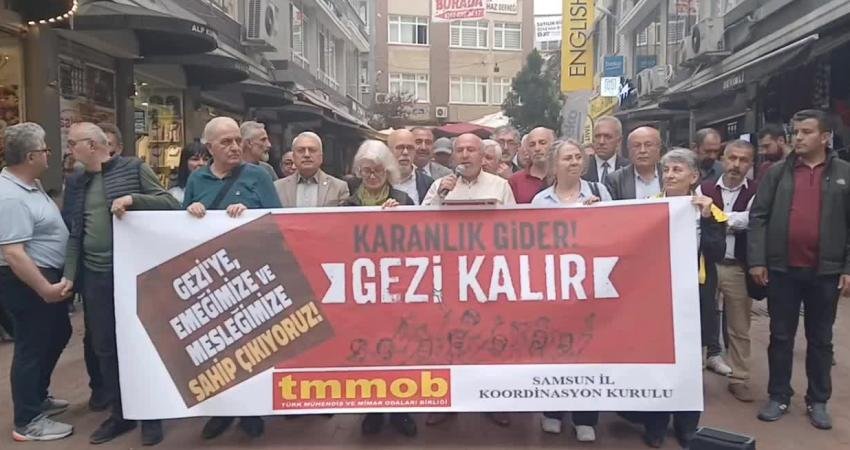 TMMOB Samsun İl Koordinasyon Kurulu sekreteri Veli Kebapçı, "Dostlarımız suç işledikleri