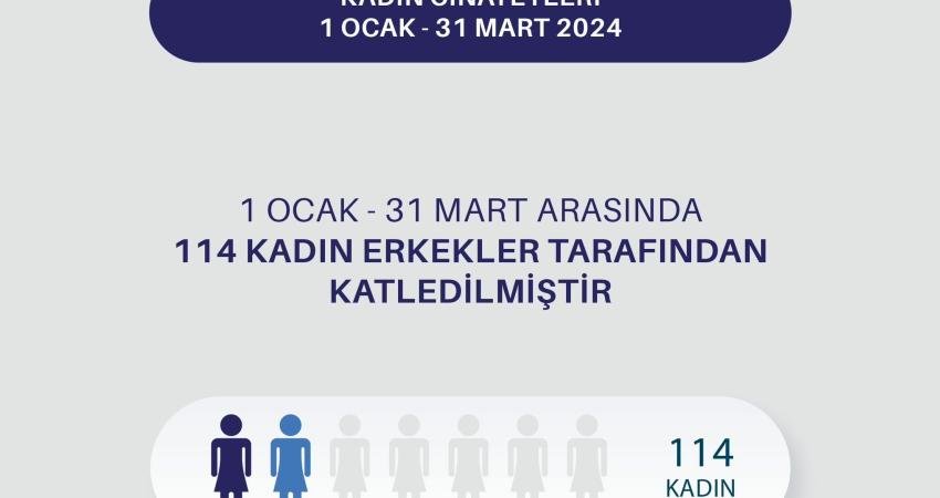 Türkiye Kadın Dernekleri Federasyonu’nun “Mart 2024” raporuna göre; mart ayında