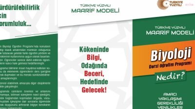 Milli Eğitim Bakanlığınca, ''kamuoyunun görüşüne açılan 'Türkiye Yüzyılı Maarif Modeli'