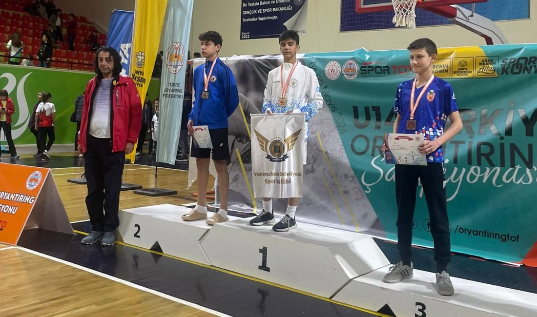Yenimahalle Belediyesi Spor Kulübü’nün genç sporcuları, Konya’da düzenlenen U-14 Oryantiring