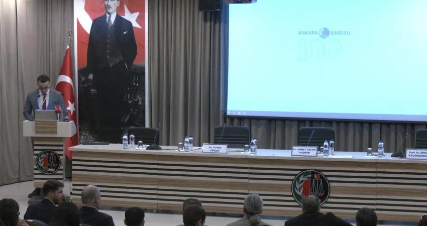 Ankara Barosu'nun Galatasaraylı Hukukçular Derneği ile birlikte düzenlediği Spor Hukuku
