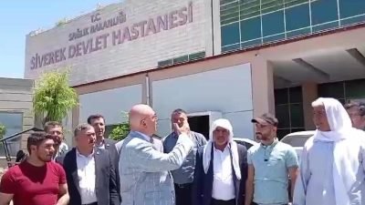 CHP Şanlıurfa Milletvekili Mahmut Tanal, Siverek Devlet Hastanesi’ne giderek, incelemelerde