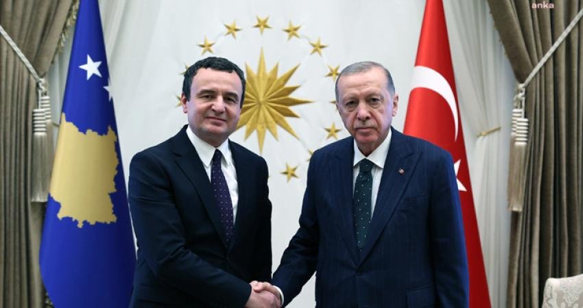 Cumhurbaşkanı Recep Tayyip Erdoğan, Kosova Başbakanı Albin Kurti’yi Cumhurbaşkanlığı'nda kabul