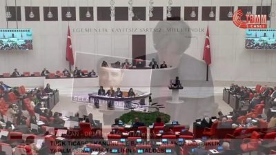 TBMM Genel Kurulu'nda DEM Parti Mersin Milletvekili Ali Bozan'ın, Kobani olaylarıyla