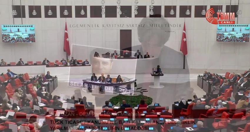 TBMM Genel Kurulu'nda DEM Parti Mersin Milletvekili Ali Bozan'ın, Kobani olaylarıyla