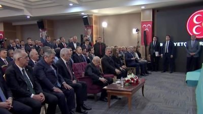MHP Genel Başkanı Devlet Bahçeli, partisinin belediye başkanları toplantısında; "Hiç