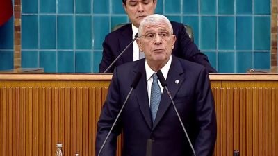 İYİ Parti Genel Başkanı Müsavat Dervişoğlu, genel başkan seçildikten sonraki