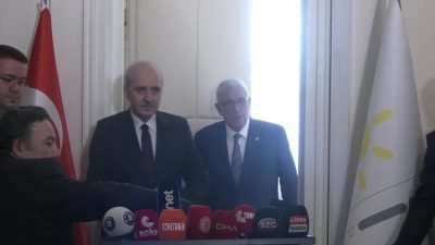 TBMM Başkanı Numan Kurtulmuş, yeni anayasa görüşmeleri kapsamında İYİ Parti