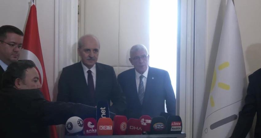TBMM Başkanı Numan Kurtulmuş, yeni anayasa görüşmeleri kapsamında İYİ Parti