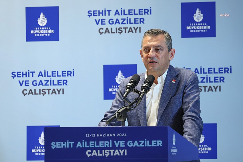 CHP Genel Başkanı Özgür Özel, Şehit Aileleri ve Gaziler Çalıştayı'nda;