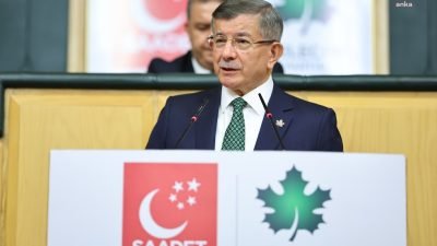 Saadet- Gelecek Partisi ortak grup toplantısında konuşan Gelecek Partisi Genel Başkanı