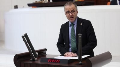 CHP Ankara Milletvekili Okan Konuralp, TBMM Genel Kurulu'nda, "Kayyum olarak