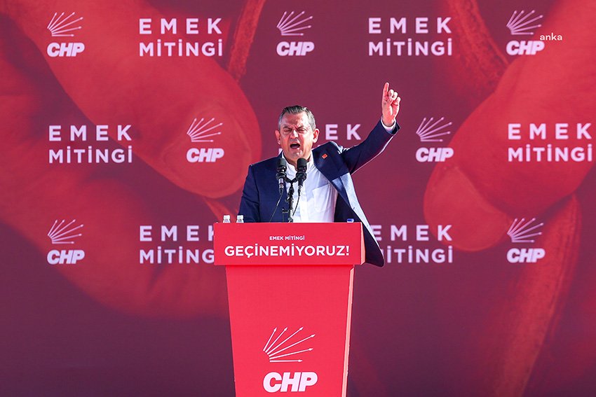 CHP Genel Başkanı Özgür Özel, Emek Mitingi’nde konuştu