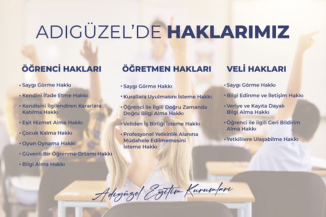 Her birey doğuştan ya da yasalarla kendilerine tanınan bazı haklara