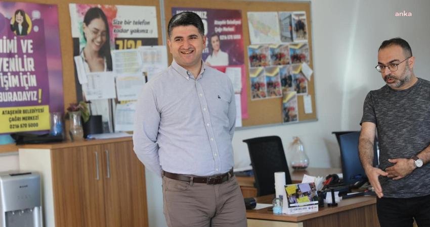 Ataşehir Belediye Başkanı Onursal Adıgüzel, personelini ziyaret ederek, bayramlarını kutladı.
