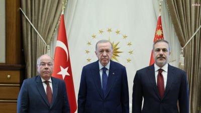 Cumhurbaşkanı Recep Tayyip Erdoğan, Brezilya Dışişleri Bakanı Mauro Vieira’yı Cumhurbaşkanlığı'nda