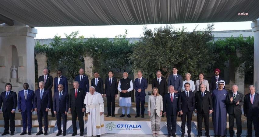 Cumhurbaşkanı Recep Tayyip Erdoğan, İtalya'da düzenlenen G-7 Liderler Zirvesi'nde Yüksek Düzeyli