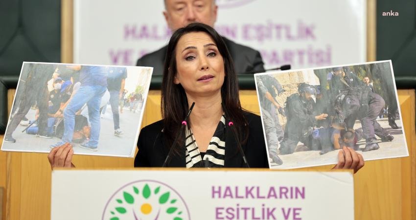 DEM Parti Eş Genel Başkanı Tülay Hatimoğulları, MHP Genel Başkanı