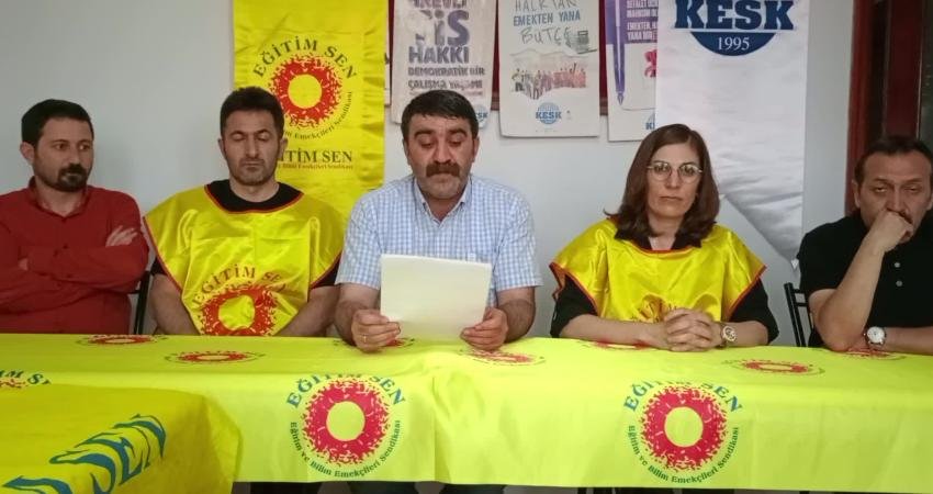 Eğitim Sen Kars Şube Başkanı Hakan Topçu Milli Eğitim Bakanlığı’nın