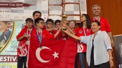Yunanistan’ın Rodos Adası’nda düzenlenen 2024 Avrupa Genç Takımlar Satranç Şampiyonası’nda