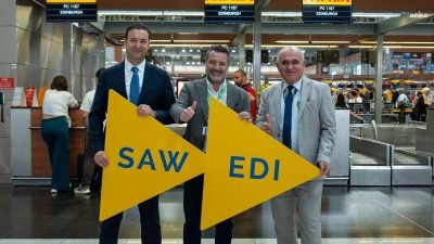 İstanbul Sabiha Gökçen Havalimanı’ndan (İSG) İskoçya’nın başkenti Edinburgh’a (EDI) uçuşlar