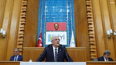 İYİ Parti Genel Başkanı Müsavat Dervişoğlu, TBMM'deki grup toplantısında artan