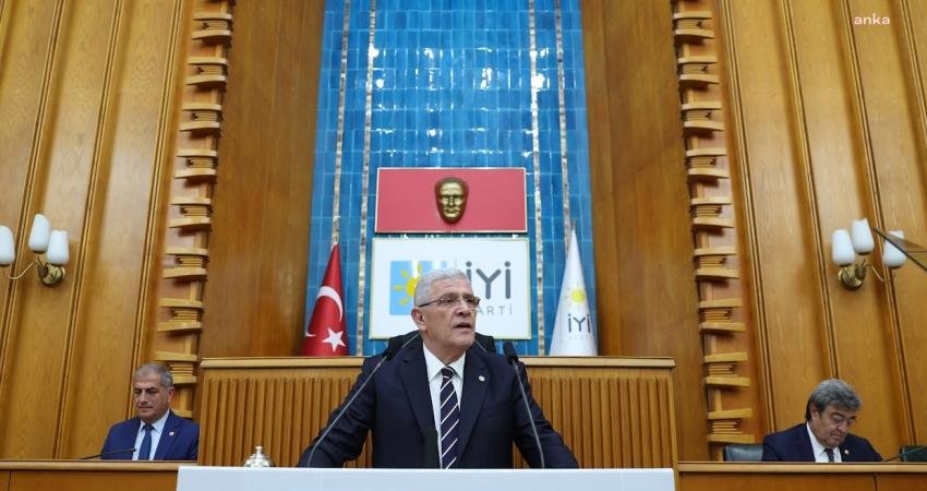 İYİ Parti Genel Başkanı Müsavat Dervişoğlu, TBMM'deki grup toplantısında artan