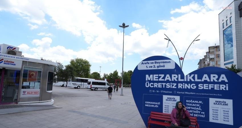 Kartal Belediyesi Kurban Bayramı dolayısıyla, vefat eden yakınlarını ziyaret etmek