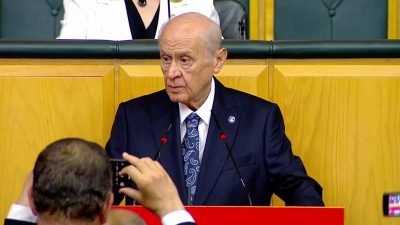 MHP Genel Başkanı Devlet Bahçeli, TBMM'deki grup toplantısında; Hakkari Belediyesi'ne