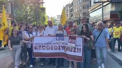 Trabzon Müfredatı Geri Çekin Platformu, Türkiye Yüzyılı Maarif Modeli’ni protesto