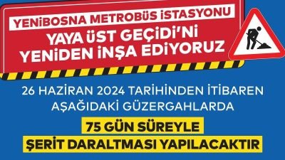 İstanbul'un en önemli ulaşım hatlarından birinin üzerinde bulunan Yenibosna Metrobüs
