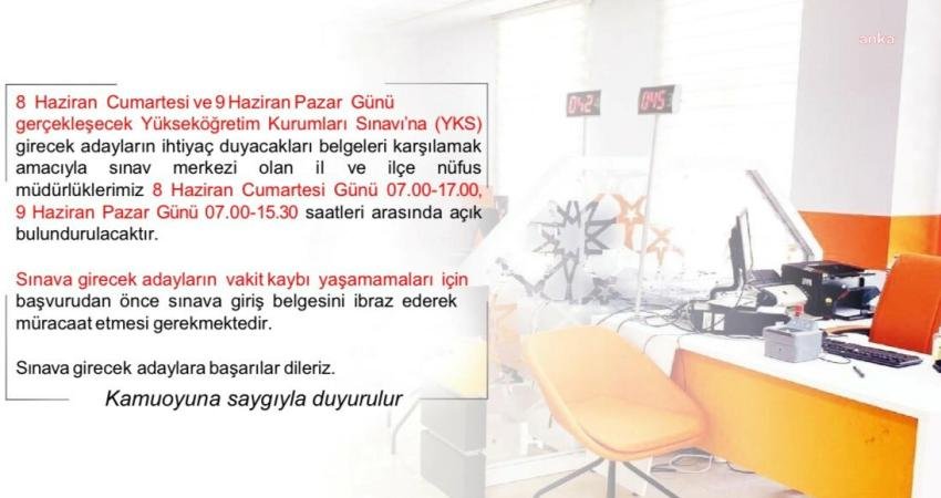 ÖSYM tarafından bu hafta sonu düzenlenecek Yükseköğretim Kurumları Sınavı'na katılacak